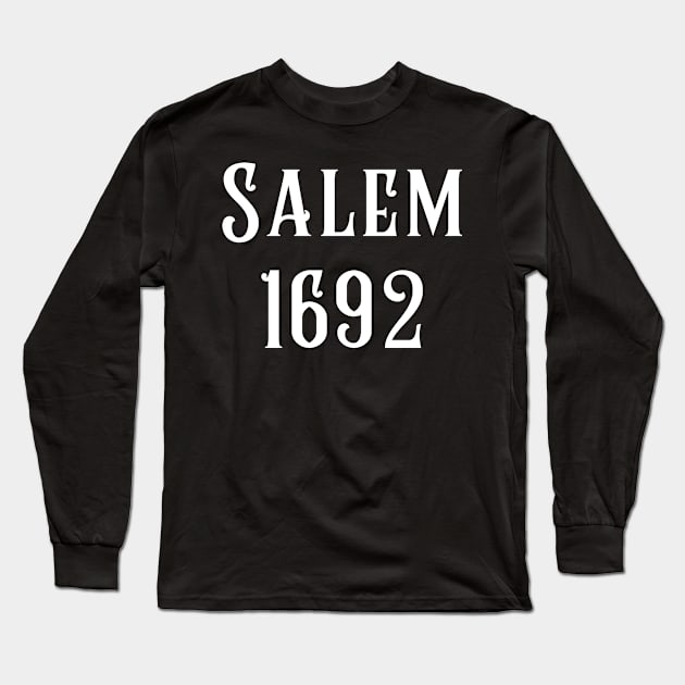 Salem 1692 Witch Horror Scary Witches Long Sleeve T-Shirt by Mellowdellow